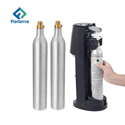 Venda quente 0,6L Cilindro de gás CO2 de alumínio Tped Cilindro de refrigerante certificado para máquina de fabricação de bebidas