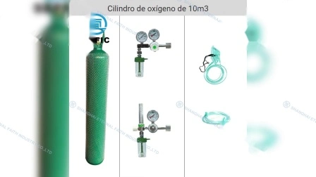 Embalagem de papelão Sefic de aço inoxidável a gás CE/Tped/DOT Cilindro do tanque de mergulho